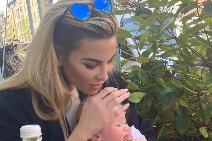 Despite sticking by her man, the TV star has yet to bring their daughter Gaia Grace, two, to meet him in prison