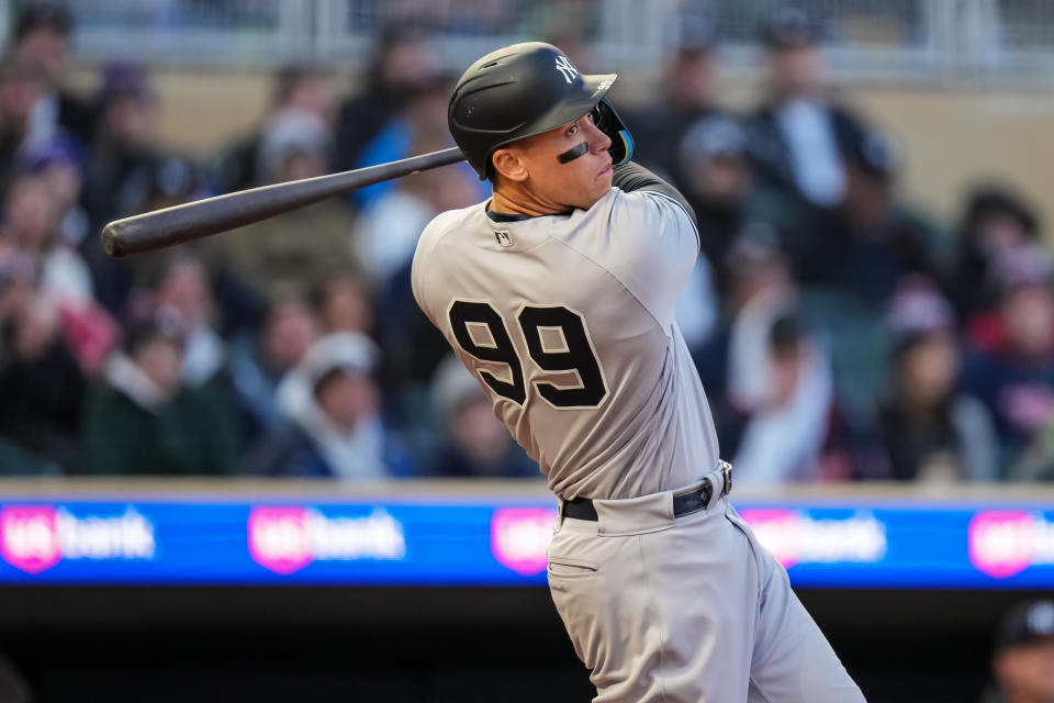 正值當打之年，有望成為500轟的6位打者。(Photo by Brace Hemmelgarn/Minnesota Twins/Getty Images)