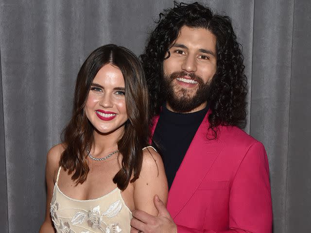 <p>John Shearer/Getty </p> Abby Smyers and Dan Smyers attend the 62nd Annual Grammy Awards in January 2020 in Los Angeles, California