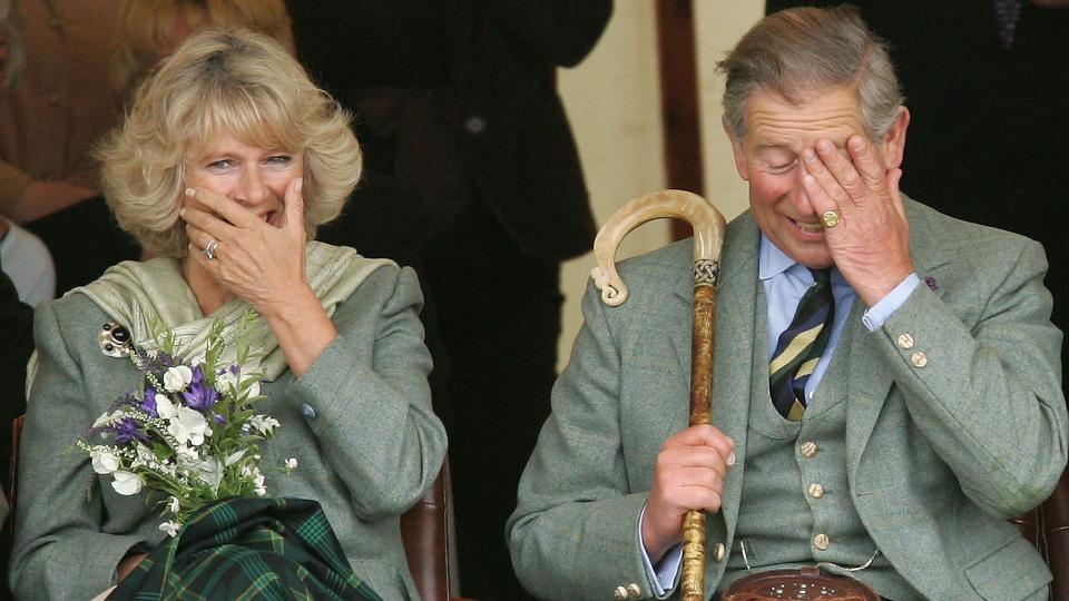 Queen Camilla and King Charles at the Highland Games