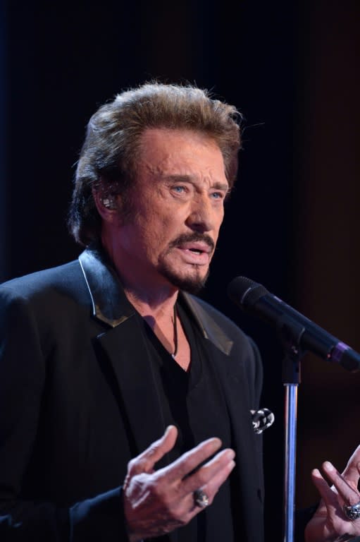 Johnny Hallyday plying his trade in 2012