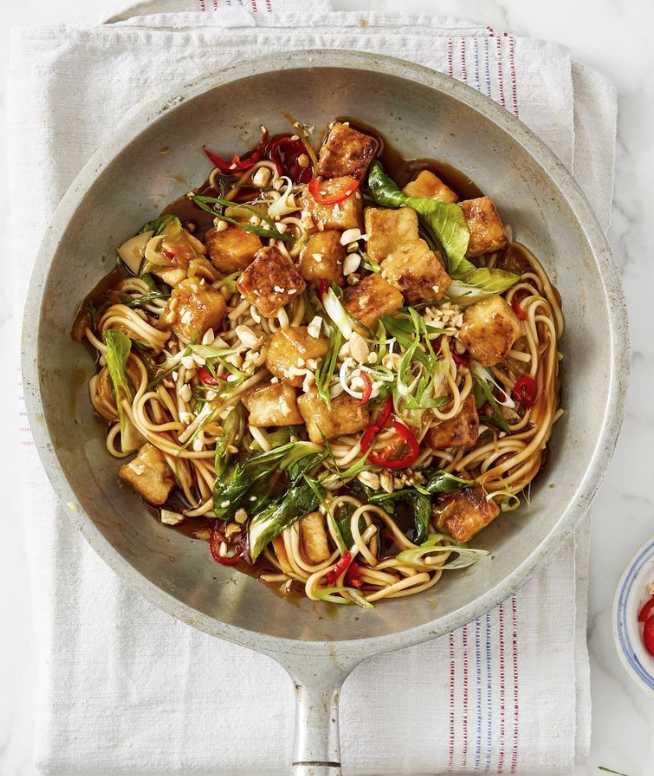 11) Sweet and Sticky Tofu Noodle Bowl