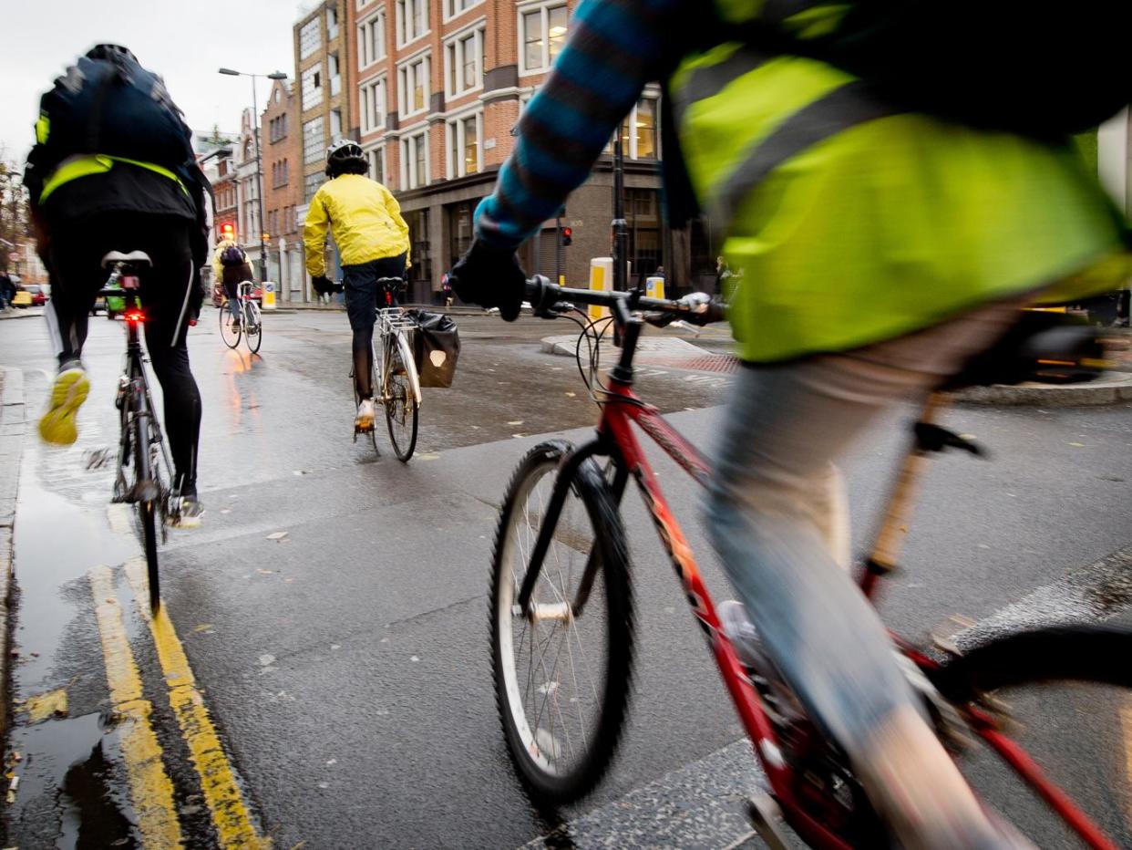 Cycling to work can bring major health benefits: Getty Images