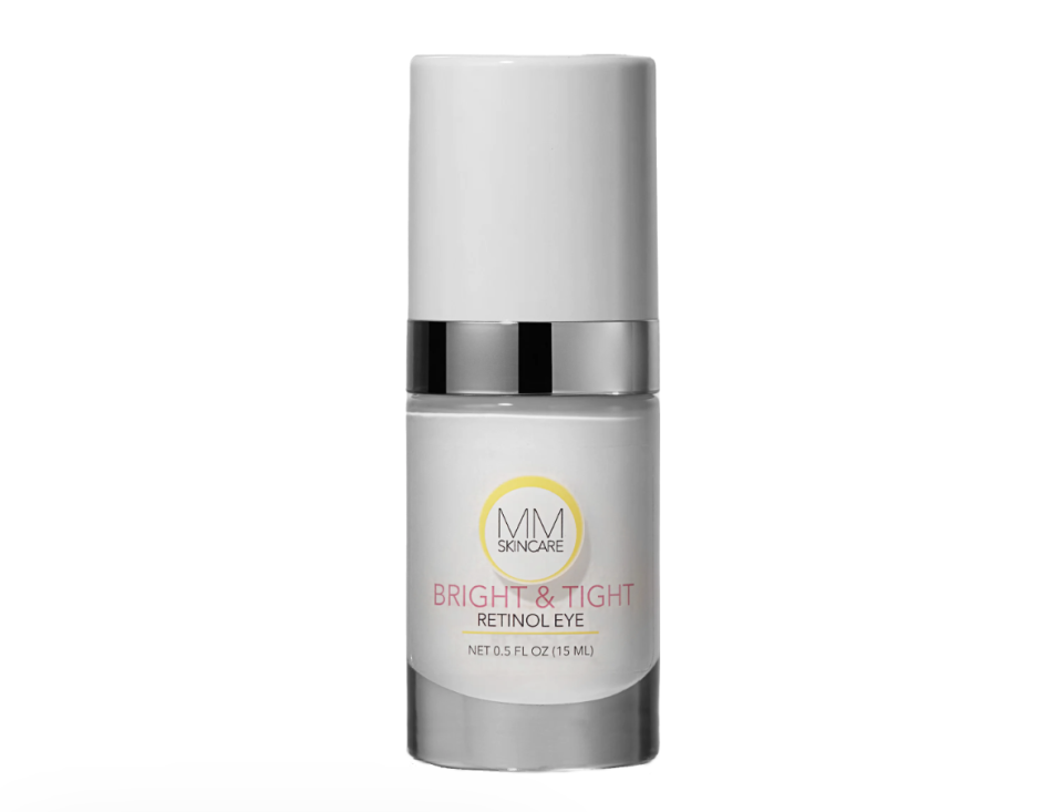 <p><a href="https://mmskincare.com/products/mmskincare-bright-tight-retinol-eye-cream-15ml" rel="nofollow noopener" target="_blank" data-ylk="slk:Shop Now;elm:context_link;itc:0;sec:content-canvas" class="link ">Shop Now</a></p><p>Bright & Tight Retinol Eye Cream</p><p>mmskincare.com</p><p>$108.00</p><span class="copyright">MMSkincare</span>