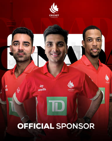 Cricket Canada and TD Bank Group are excited to announce a new landmark sponsorship, making TD the Official Bank of Cricket Canada and helping to bring the game to communities nationwide. (Photo: Business Wire)