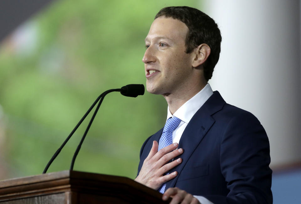 Facebook CEO Mark Zuckerberg (AP Photo/Steven Senne, File)
