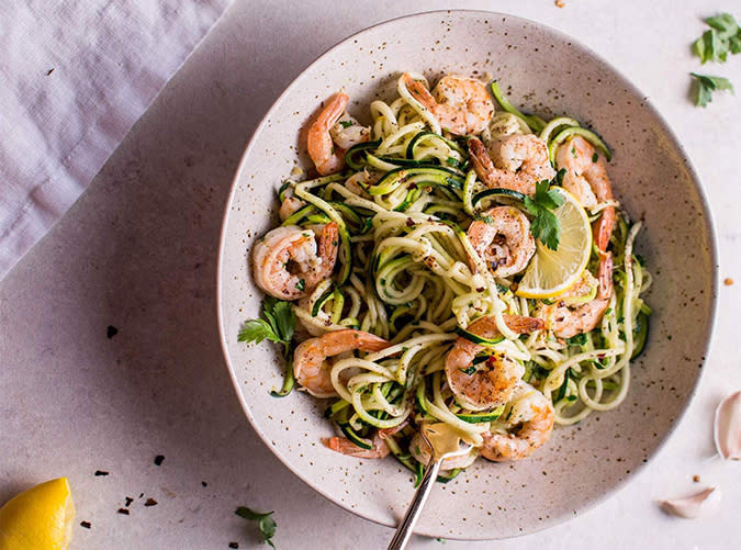 15-Minute Garlic Shrimp Zoodles