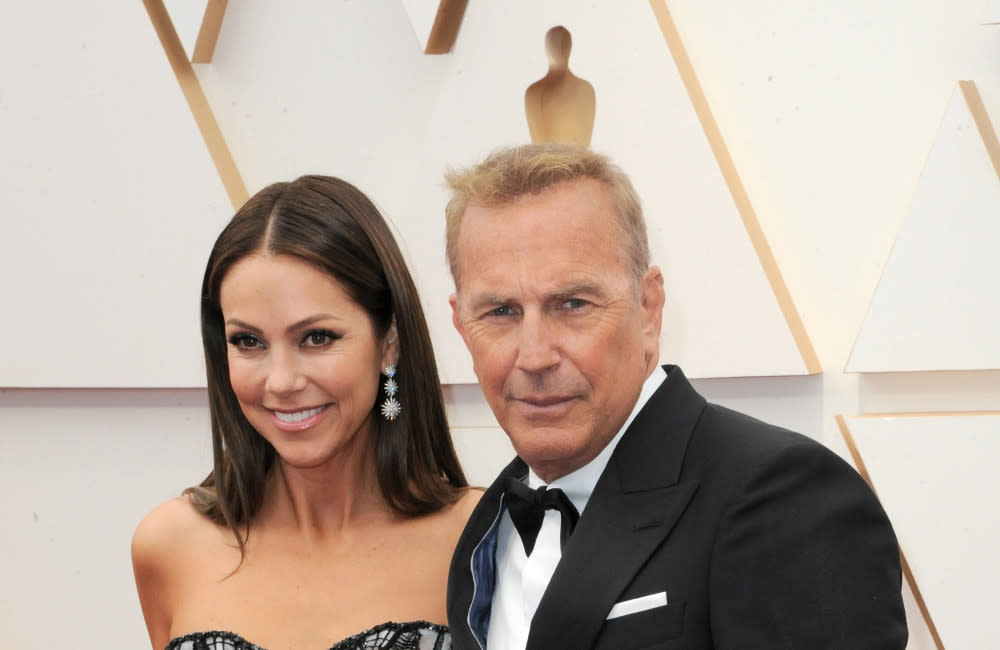 Christine Baumgartner, Kevin Costner credit:Bang Showbiz