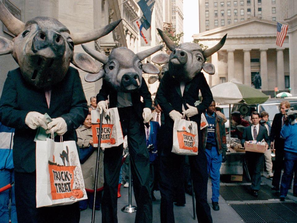 1987 wall street bulls