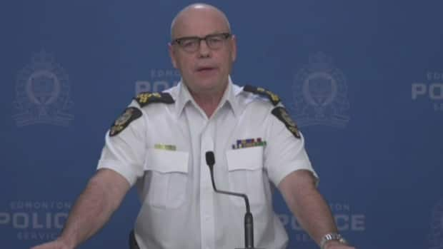 Edmonton Police Chief Dale McFee updated the media on Thursday about the attack on a Black student outside Rosslyn School on April 16. 