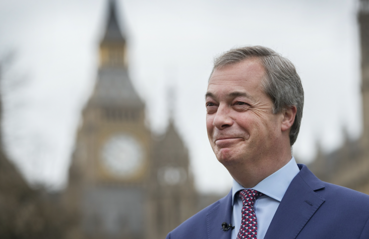 Nigel Farage said a Le Pen win would be best for Britain (Rex)