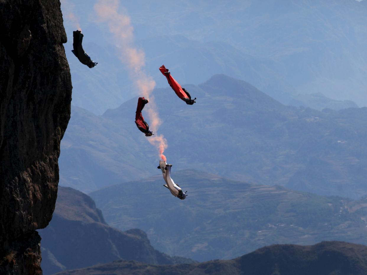 Wingsuit flyer