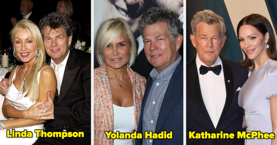 David Foster with Linda Thompson, Yolanda Hadid, and Katharine McPhee