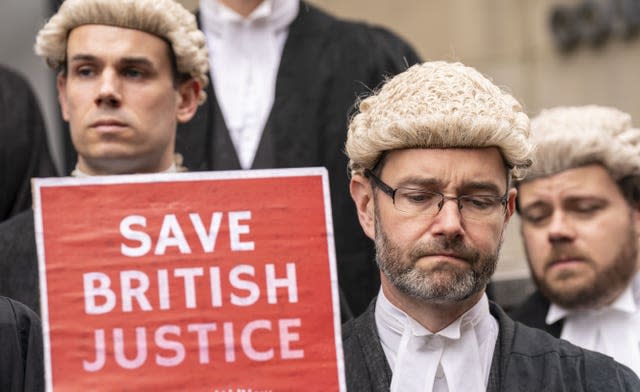 Criminal barristers strike action