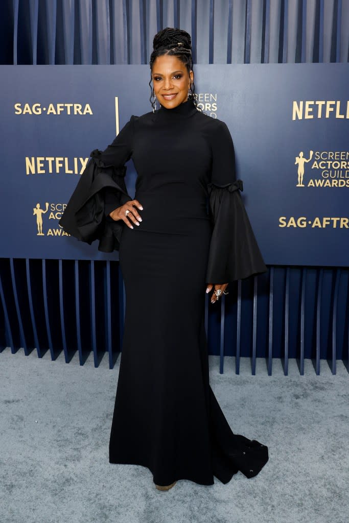 Audra Mcdonald attends the 30th Annual Screen Actors Guild Awards at Shrine Auditorium and Expo Hall on February 24, 2024 in Los Angeles, California.