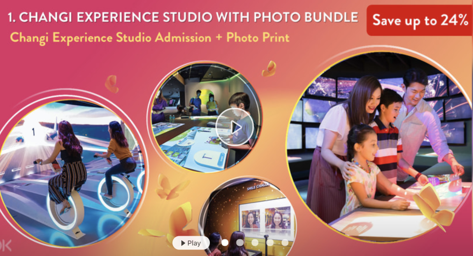 PHOTO: Klook. Changi Experience Studio Admission Ticket