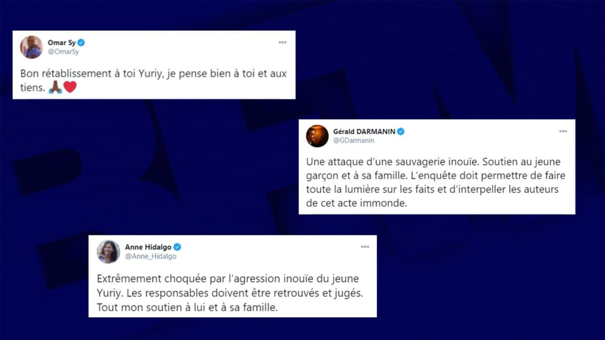 Des tweets en soutien à Youriy - BFMTV