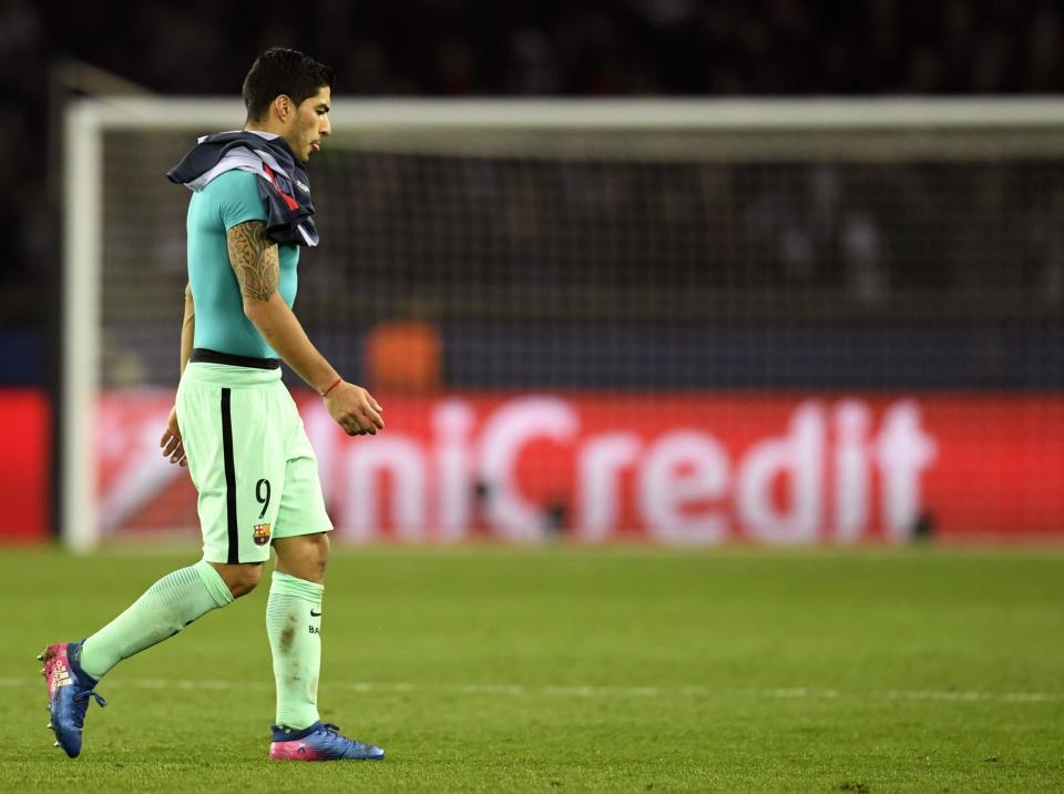 Despite his talent, Suarez struggled to make an impression in Paris (Getty Images)