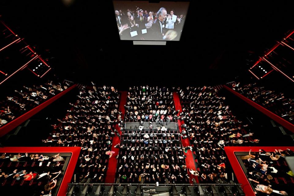 The cinema in Cannes where the premiere was shown (AFP via Getty Images)
