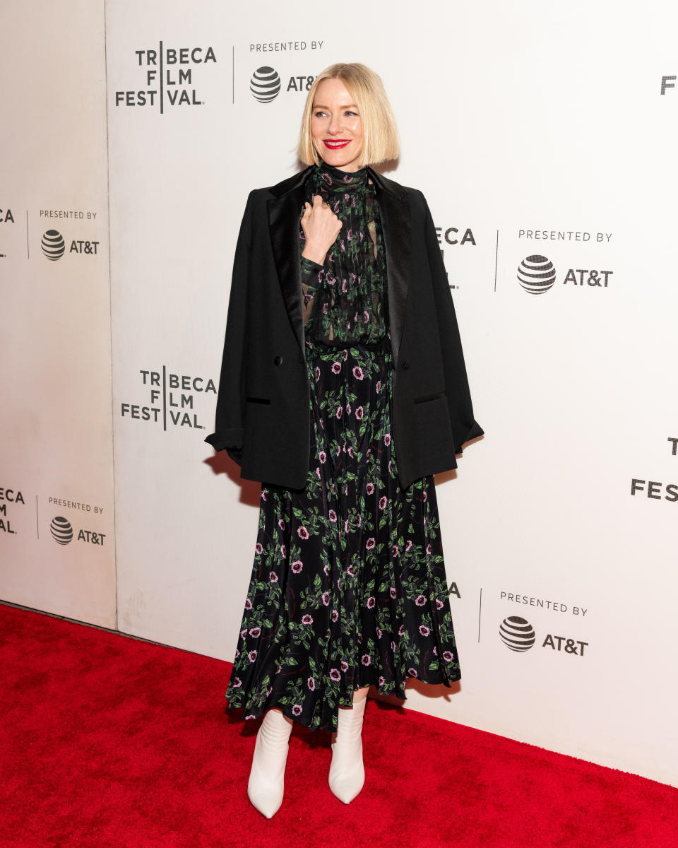 <p>The actor wore a Valentino outfit at the ‘Luca’ premiere during the Tribeca Film Festival in New York. <em>[Photo: PA]</em> </p>