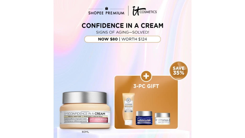 [4.4] IT Cosmetics Confidence in a Cream™ Transforming Moisturising Super Cream - 60ml. 