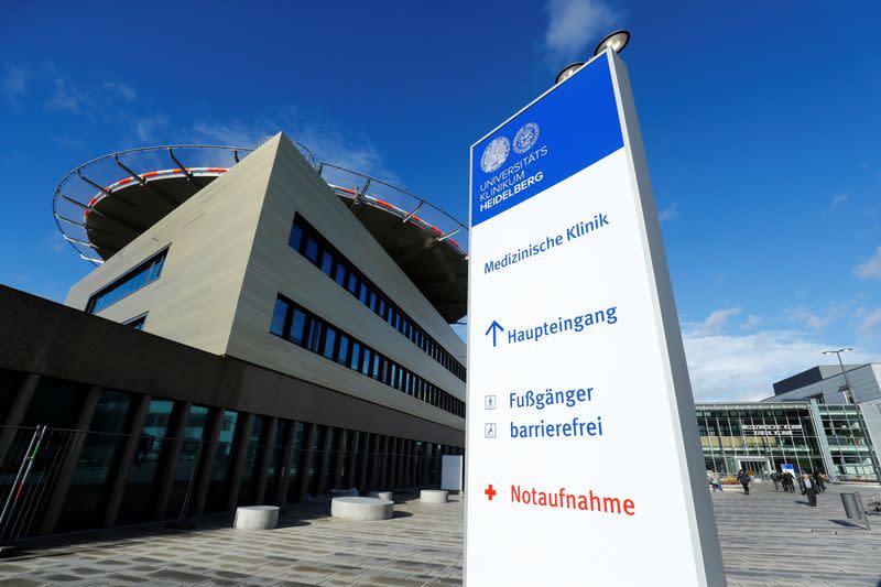 Center for internal medicine, department of the Heidelberg University Hospital is pictured in Heidelberg