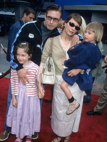 <p>Ron Galella, Ltd./Ron Galella Collection/Getty</p> Stephen Baldwin, his wife Kennya, and daughters Alaia and Hailey attend 'The Flintstones in Viva Rock Vegas' Universal City Premiere in 2000