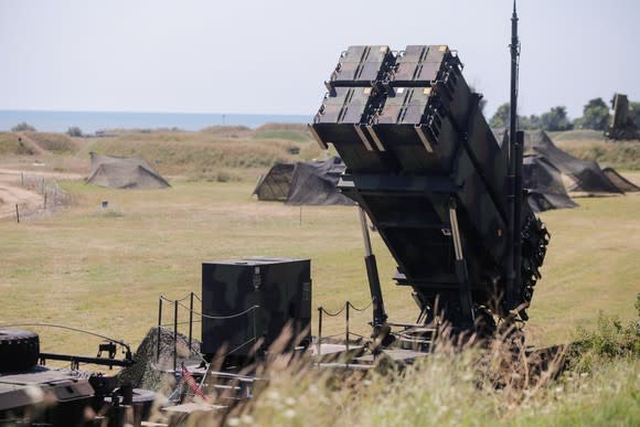 Patriot missile battery