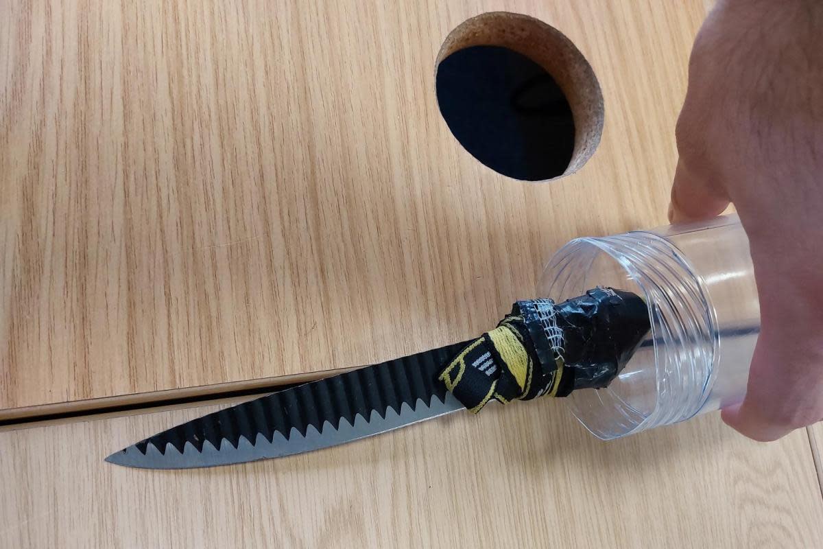Shoplifter Soma Deasley has been jailed after he left a knife in the OneStop shop he stole from in St Pauls Road, New England, Peterborough. <i>(Image: Police)</i>