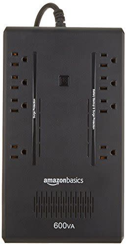 7) Amazon Basics Standby UPS Battery Backup, 8 Outlets