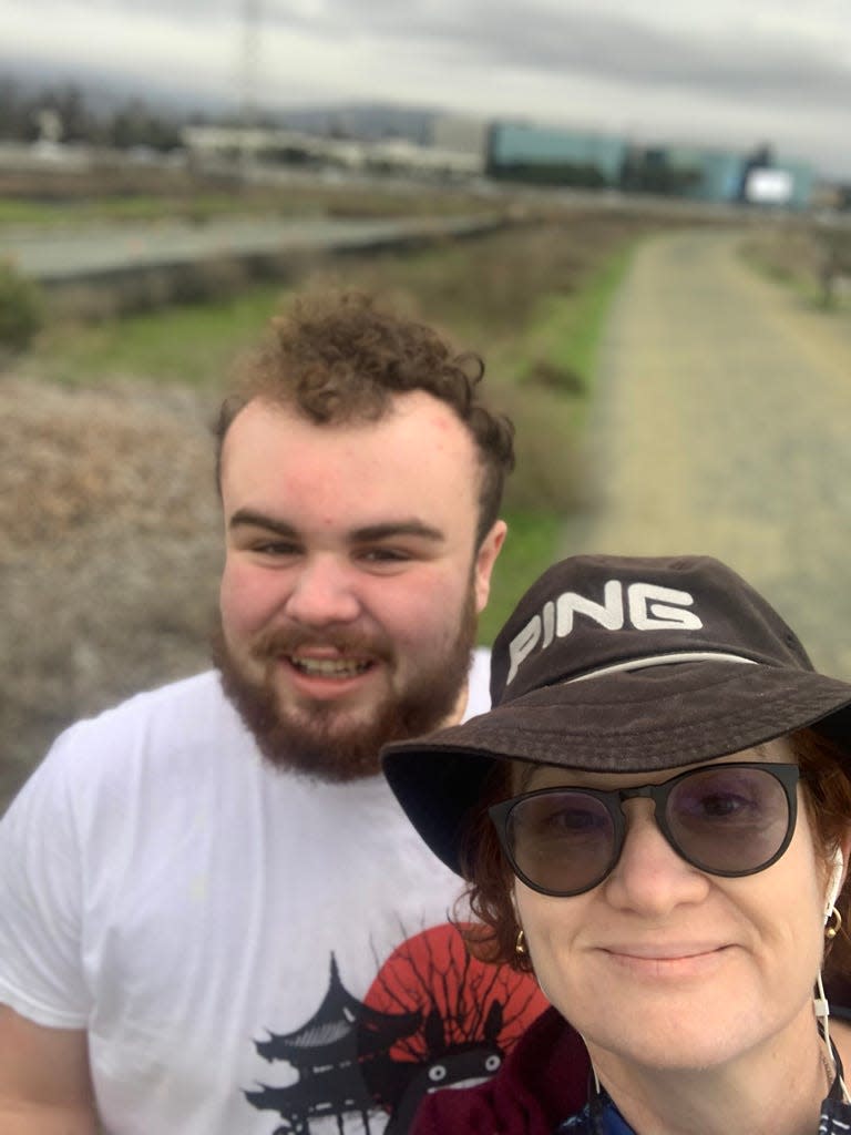 Shannon Rosa and her son Leo love to hike, wherever they go. Shannon says he's an energetic guy and needs lots of exercise.