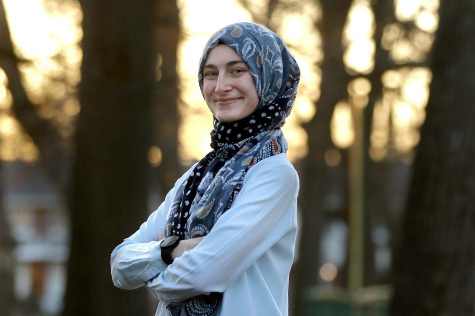 Dilara Ozdemir of East Providence, a student from Turkey, "will take on any challenge," says Jessica D'Orsi, one of her teachers. "She has this passion for learning about people and culture.”