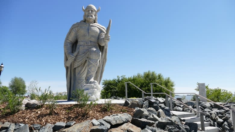 Norse myths inspire new park surrounding Gimli's Viking statue