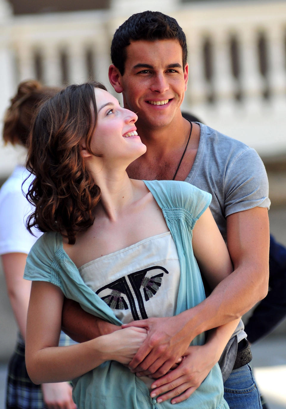 BARCELONA, SPAIN - JULY 01:  Actors Mario Casas and Maria Valverde pose during a photocall on the set of their latest film 'Tres Metros Sobre el Cielo' on July 1, 2010 in Barcelona, Spain.  (Photo by Robert Marquardt/Getty Images)