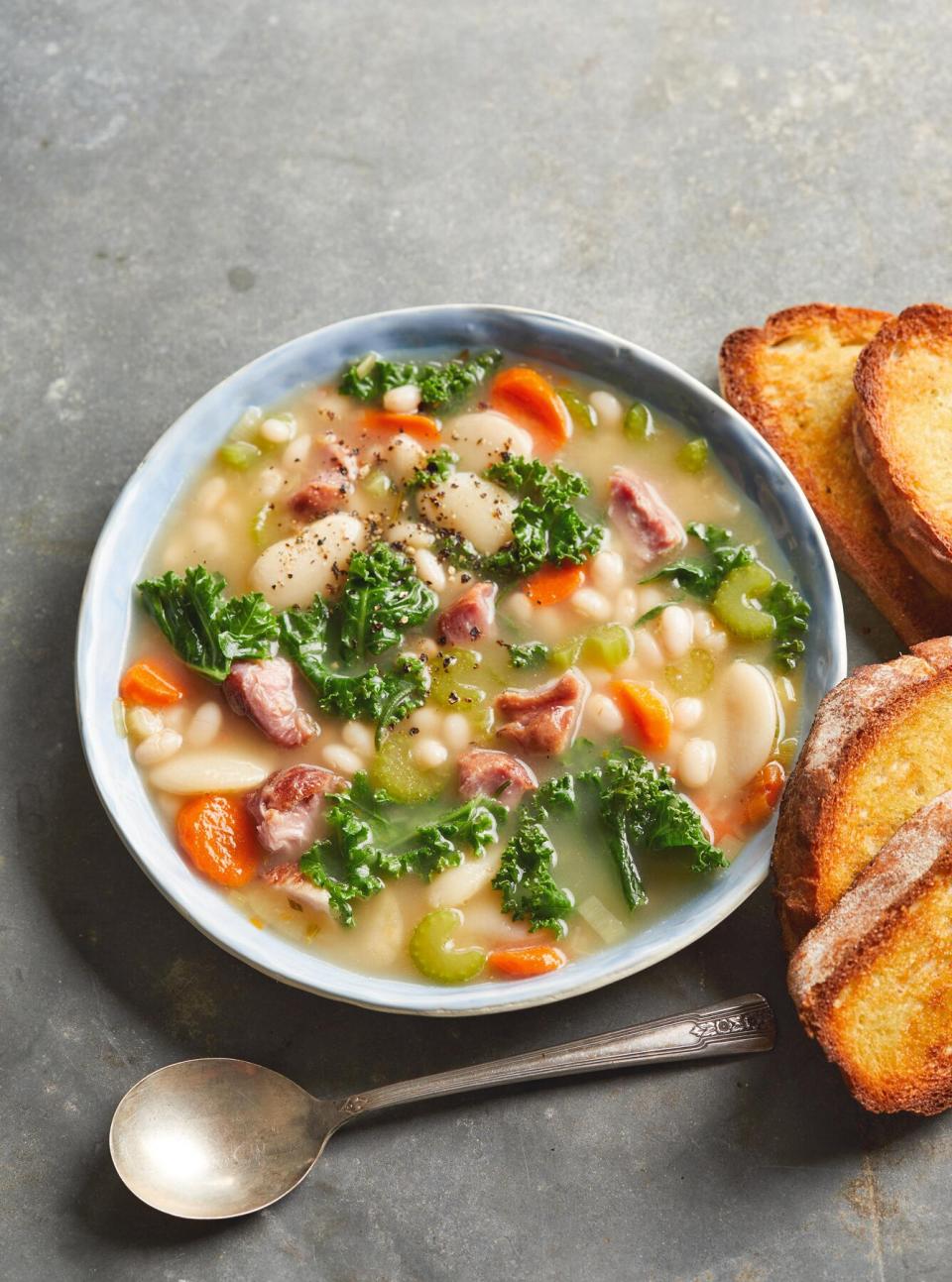 This comforting soup was made for a chilly winter night. Use your pressure cooker to make it fast, then freeze the rest for later!