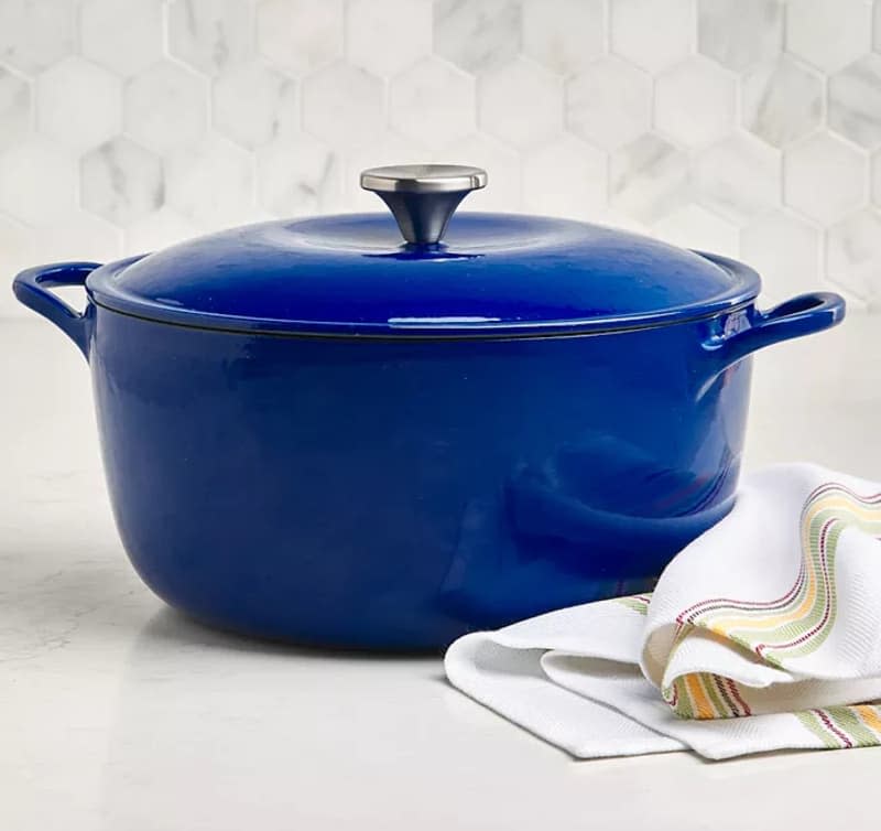 The Cellar Enameled Cast Iron 6-Qt. Round Dutch Oven