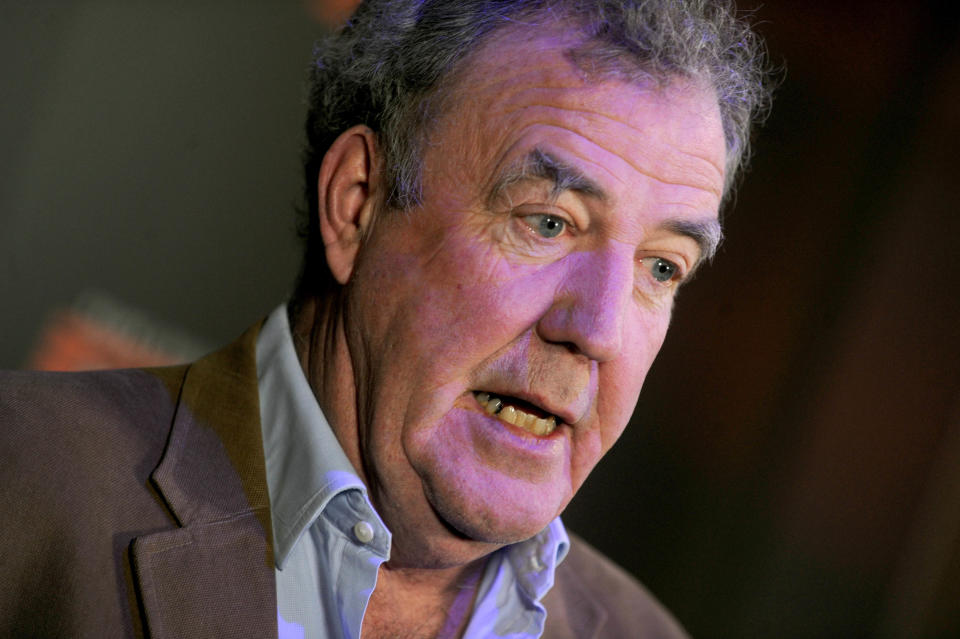 Photo by: Dennis Van Tine/STAR MAX/IPx
2017
12/7/17
Jeremy Clarkson, Richard Hammond and James May at a promotional event for &#39;The Grand Tour&#39;, with a new season about three middle-aged men rampaging around the world having unusual adventures, driving amazing cars, and engaging in a constant argument about which of them is the most annoying.