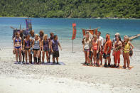 "Second Episode" - The Bikal and the Gota Tribes stand on the beach before the Immunity challenge on the second episode of "Survivor: Caramoan - Fans vs. Favorites."