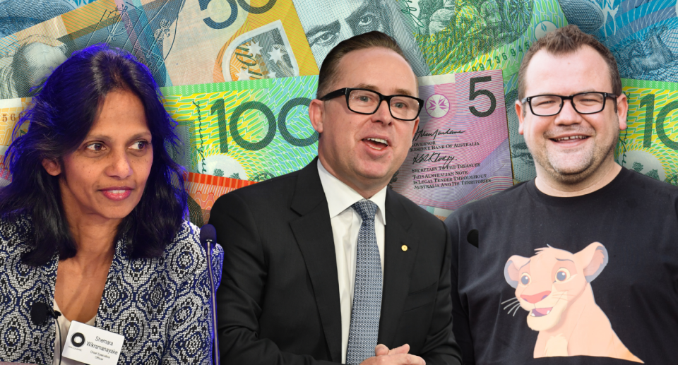 Highest paid CEOs - Shemara Wikramanayake, Alan Joyce and Ruslan Kogan.