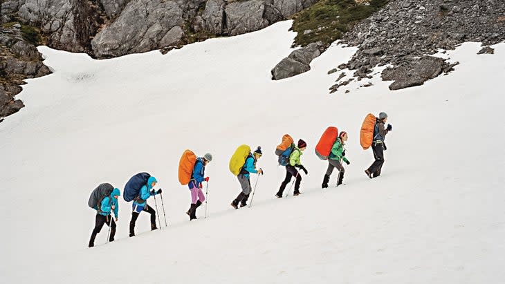 Ascending the Chilkoot Trail's Golden Stairs