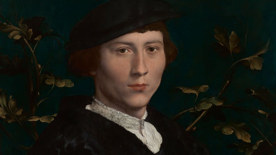 The 16th-century portrait of 23-year-old merchant Derich Born. - Royal Collection Trust