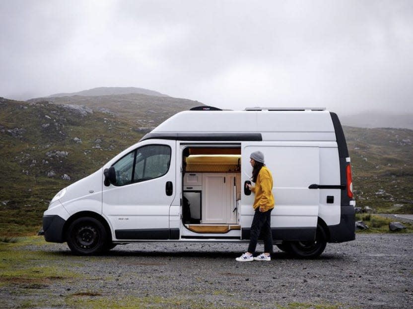 Macleod converted a camper van during COVID so she could still travel despite the restrictions.