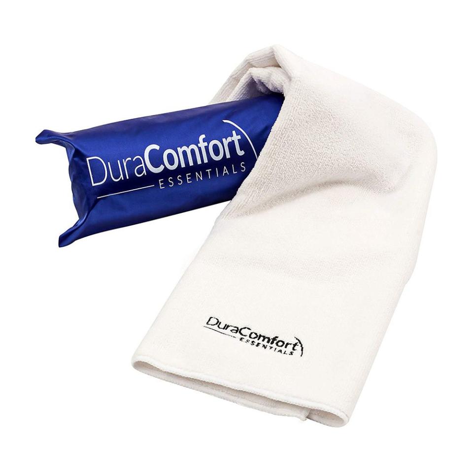 1) DuraComfort Essentials Microfiber Hair Towel