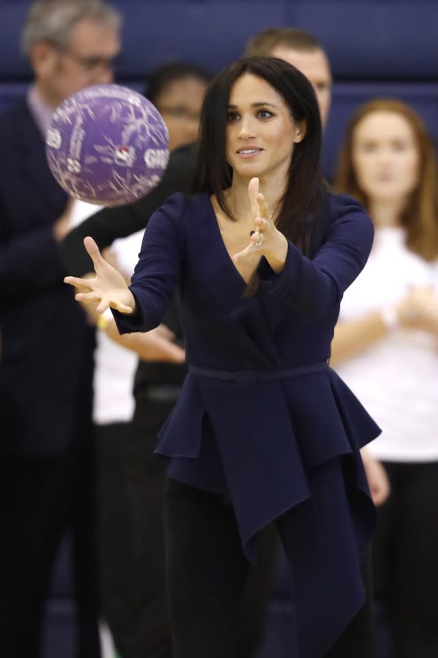 The Duchess of Sussex got active at the Coach Core Awards and debuted a different 'do you need to see.