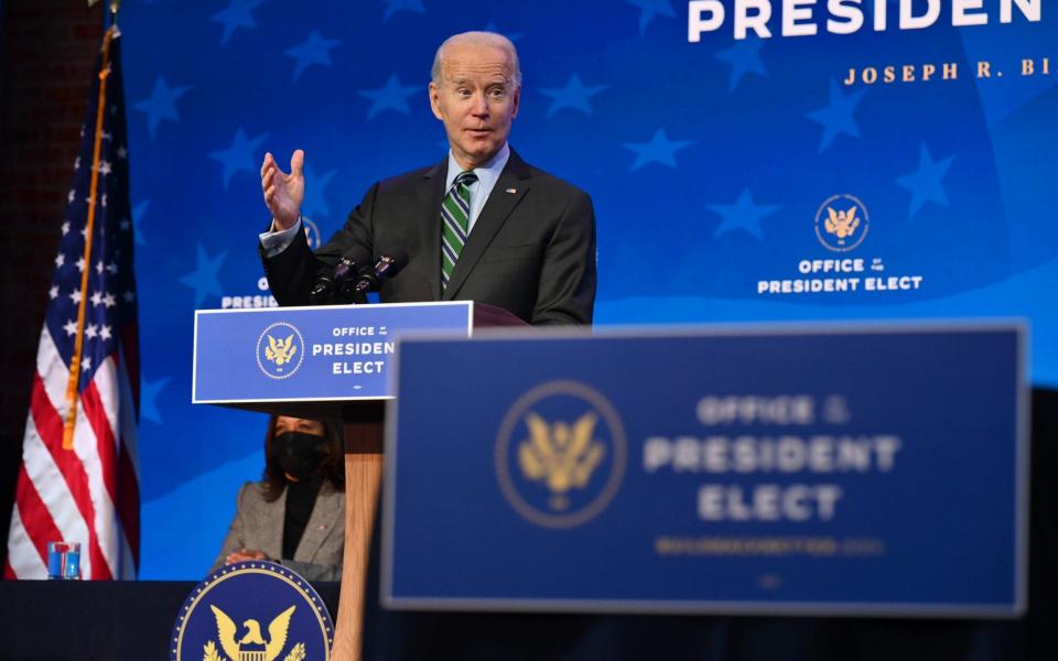 US President-elect Joe Biden introduces nominees for his science team earlier this week  - AFP/AFP