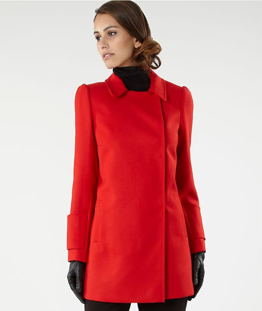 Be a princess in this wool coat complete with a short collar just like the duchess’. All you need now is your own Prince Charming and away you go… £130, debenhams.com