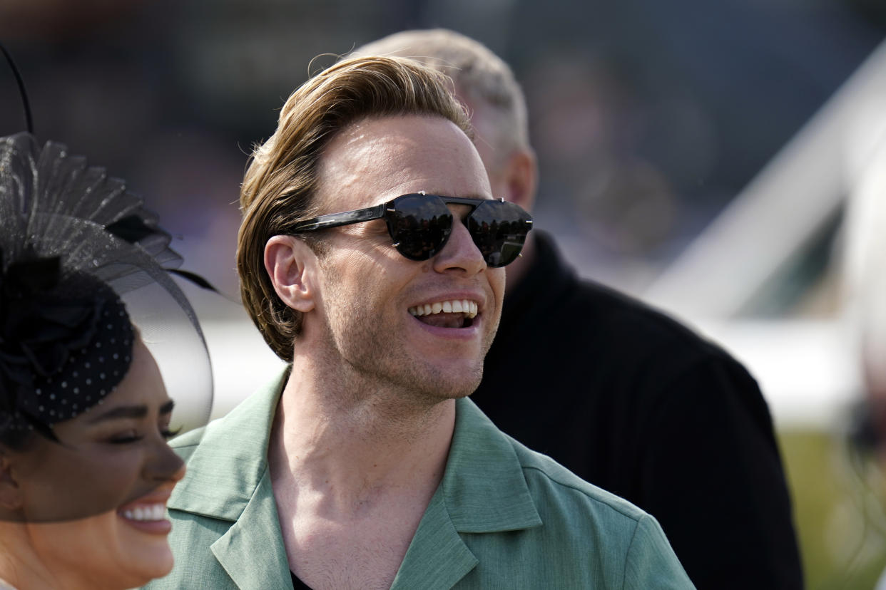 Olly Murs at Newbury Racecourse. Picture date: Saturday August 19, 2023. (Photo by Andrew Matthews/PA Images via Getty Images)