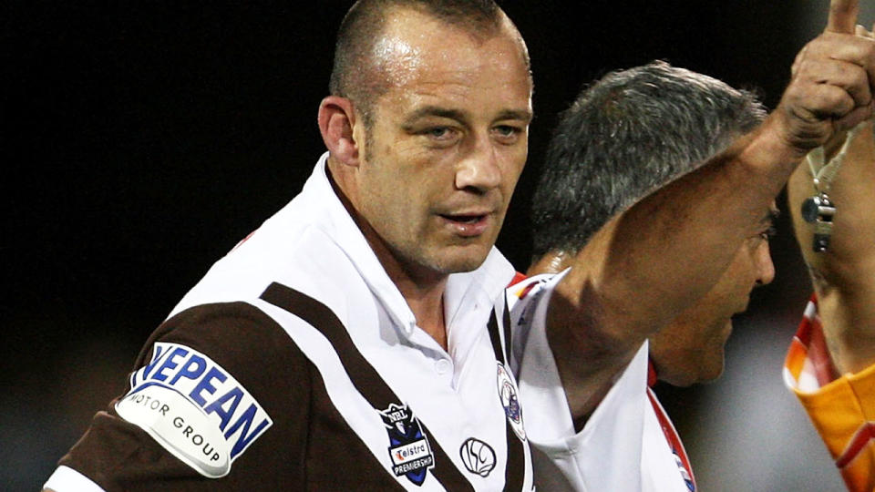 Mark Geyer in 2009 in a charity game. (Photo by Mark Kolbe/Getty Images)