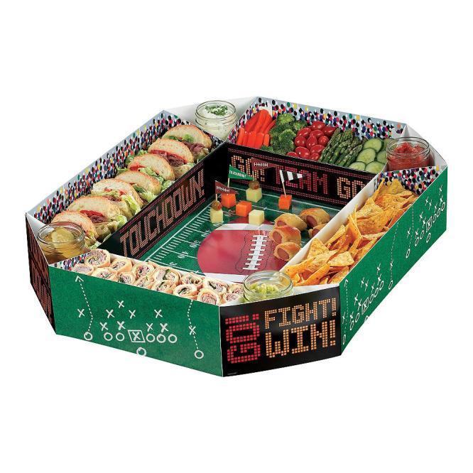 Build a snack stadium for your Super Bowl party