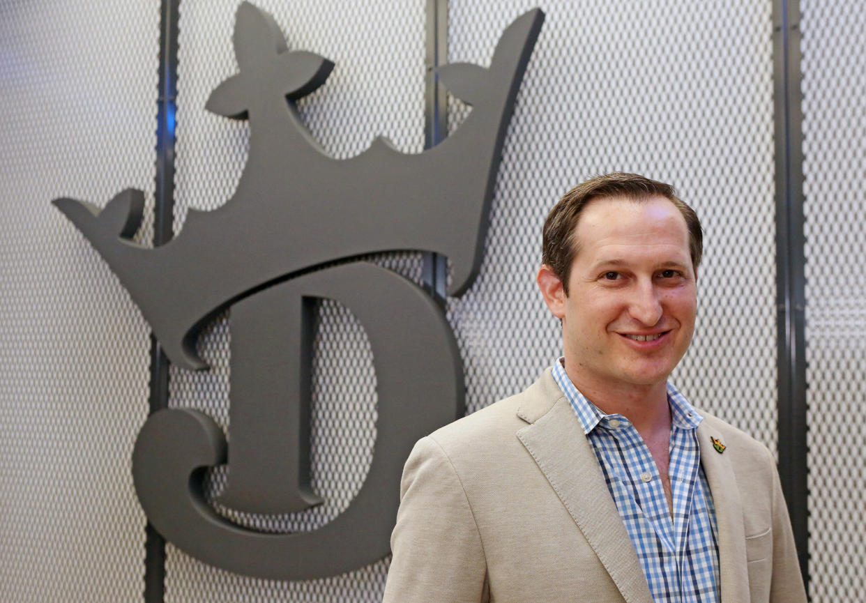 BOSTON, MA - MARCH 26:  DraftKings co-foundersand CEO Jason Robins is seen at the company's new headquarters on March 26, 2019 in Boston, Massachusetts. (Staff Photo By Angela Rowlings/MediaNews Group/Boston Herald)  (Photo by Angela Rowlings/MediaNews Group/Boston Herald via Getty Images)
